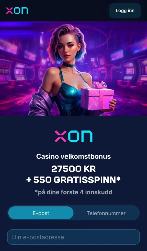 Forsiden sett fra norsk mobil