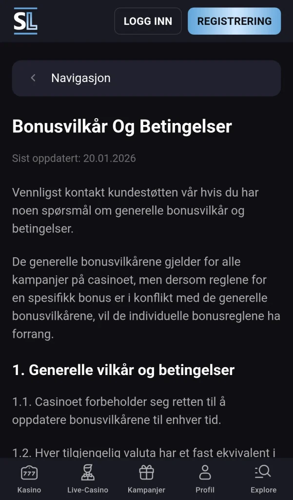 Bonusvilkarene