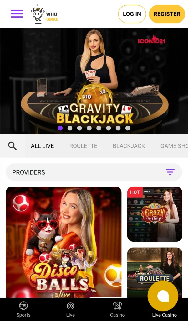 Live casino